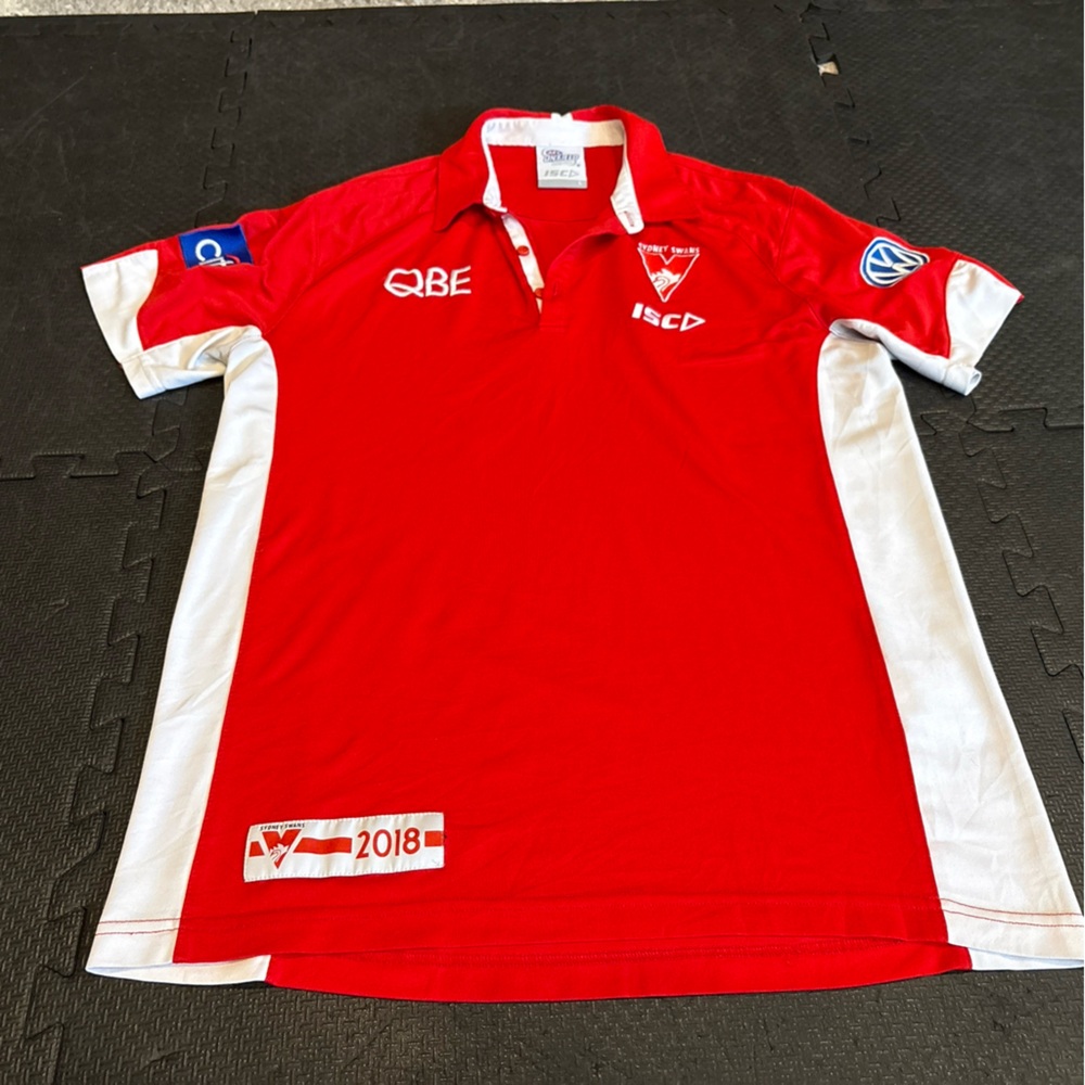 Men’s Sydney Swans AFL Polo Shirt By ISC Sz Lg